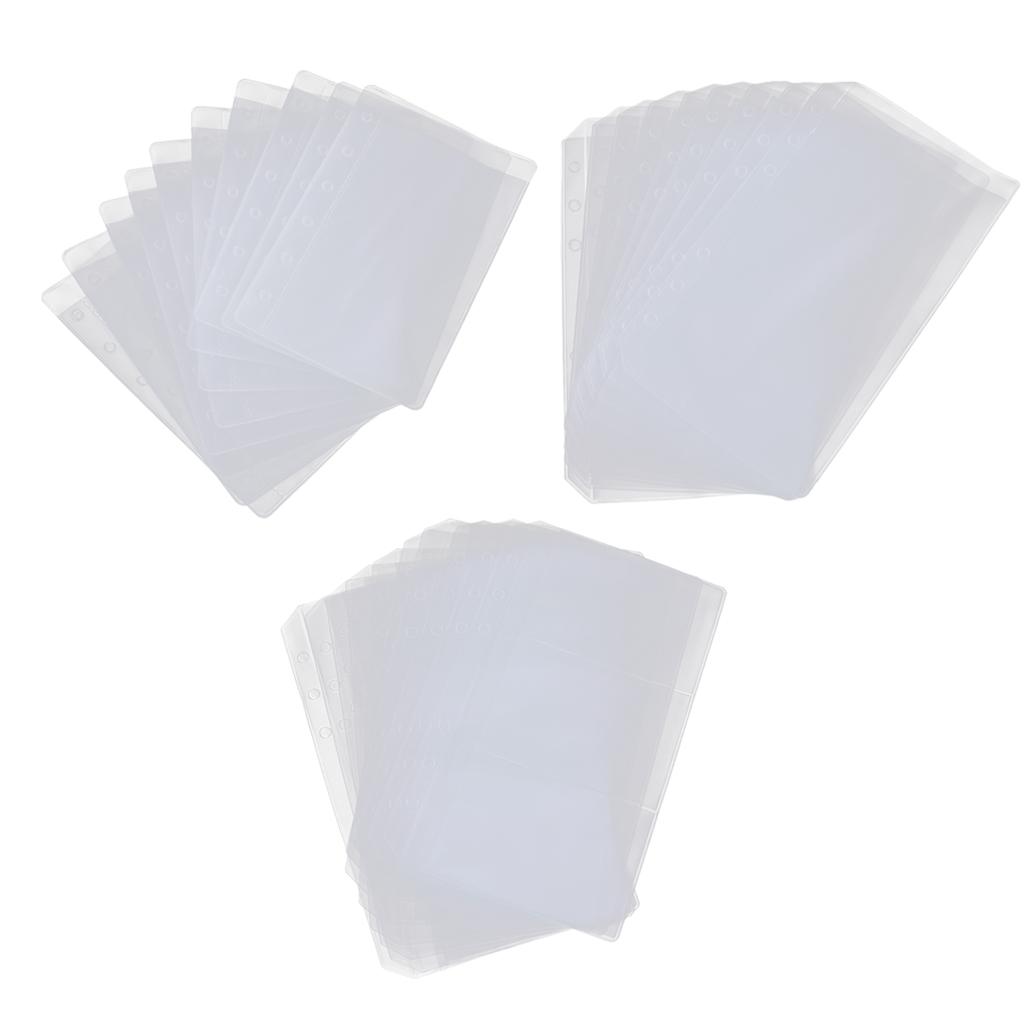 2x10 Binder Pockets 6 Holes Notebook Binder Loose Leaf Bag A6 1
