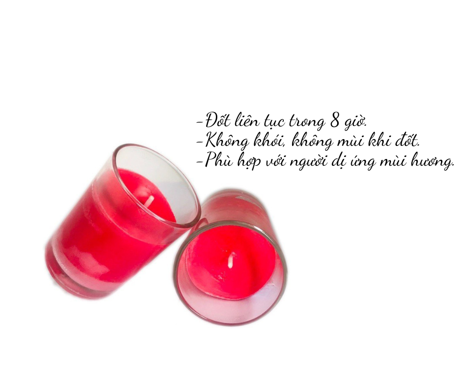 COMBO 3 HỘP NẾN KHÔNG KHÓI ĐỎ ĐẾN TỪ THƯƠNG HIỆU R2D, LÀM TỪ SÁP CỌ, DẦU DỪA, TINH DẦU, THÀNH PHẦN TỰ NHIÊN, LÀNH TÍNH.