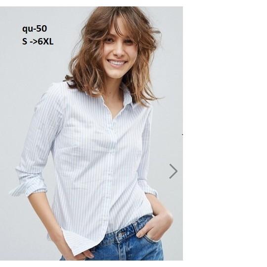 TOP41QU ÁO SƠ MI SỌC NỮ CAO CẤP
