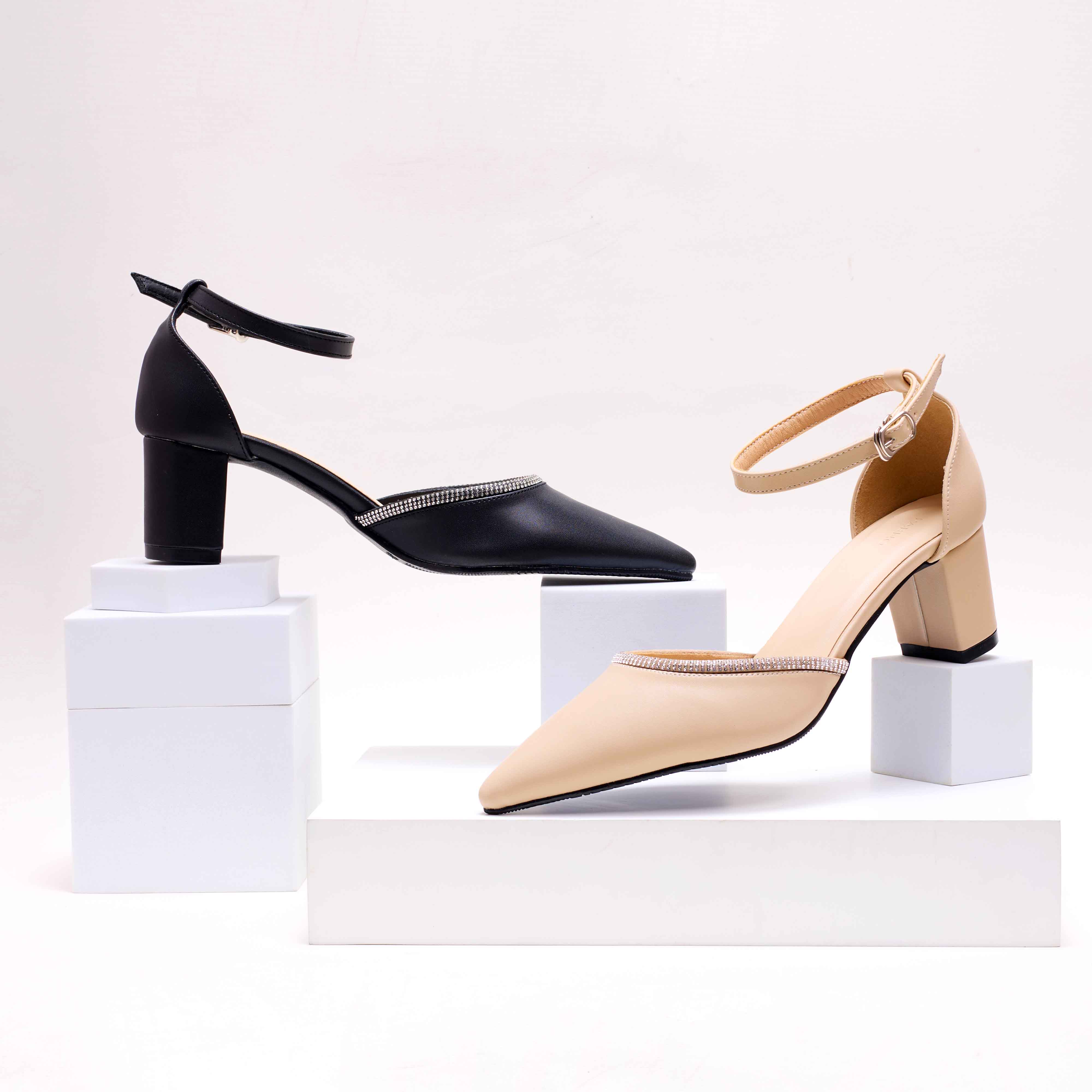 Giày Gót Trụ Slingback 5P PABNO PN22028