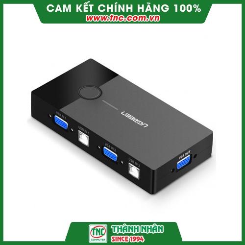 Bộ Kết Nối 2 CPU Dùng Chung 1 Màn Hình VGA và 2 Cổng USB Cao Cấp Ugreen 30357-Hàng chính hãng.