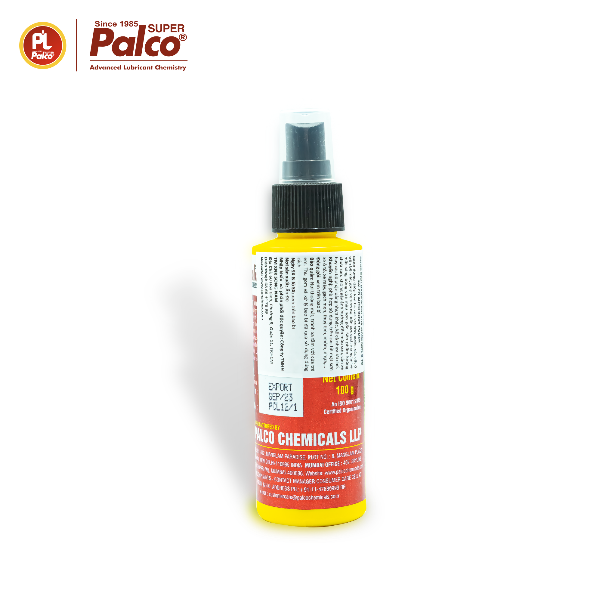 Dung dịch đánh bóng, xoá xước và bảo vệ sơn xe ô tô, xe máy PALCO Auto Body Polish - Nhập khẩu Ấn Độ