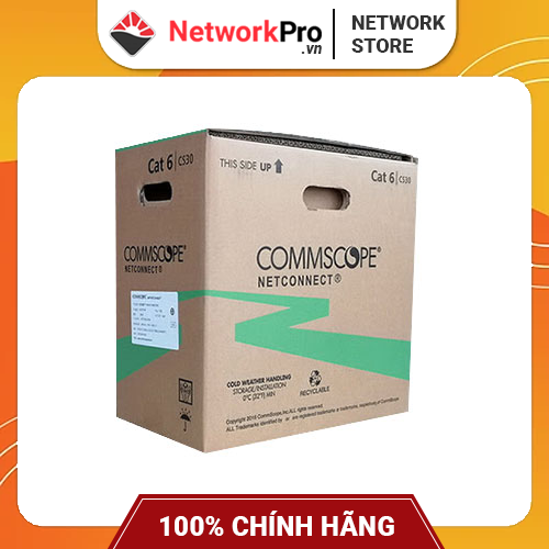 Thùng Cáp Mạng Cat6 UTP Commscope Không Chống Nhiễu 305m - Hàng Chính Hãng