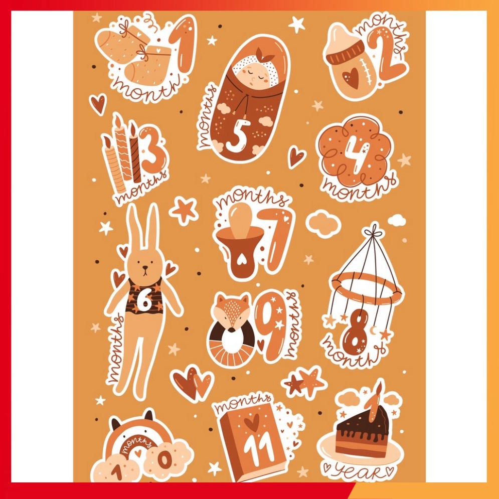 Combo 10 sheet sticker dán đồ chơi cực xinh xắn, phù hợp cho sổ tay, laptop, mũ bảo hiểm và vali.