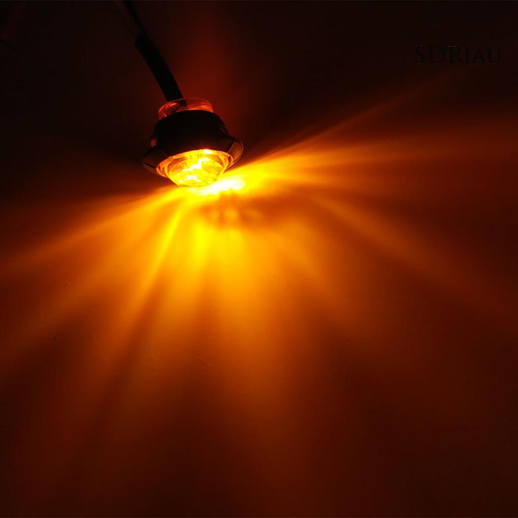 Bộ 10 Đèn Led 3 Bóng 12v 0.75 Inch Siêu Sáng Chống Thấm Nước Dành Cho Xe Tải