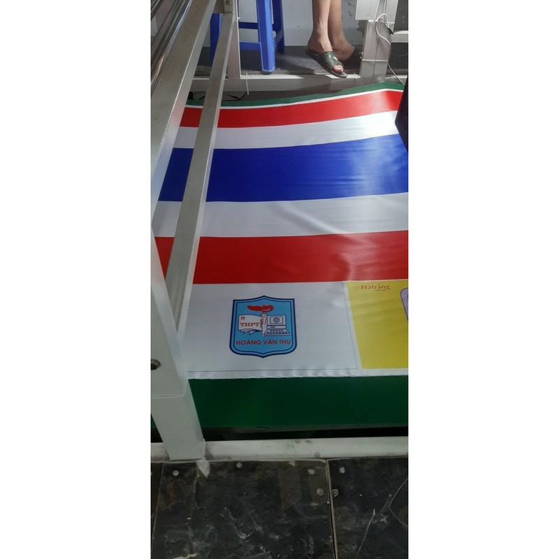 Cờ các nước in chuyển nhiệt 2 lớp 2 mặt