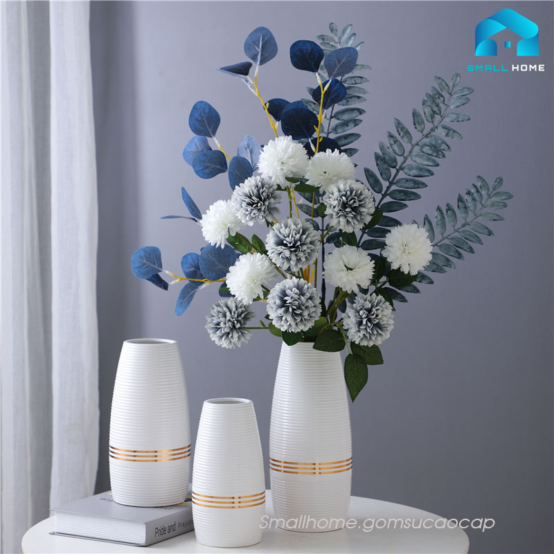 Bình hoa trang trí, cắm hoa hiện đại, tối giản phong cách cổ điển cho phòng khách, làm việc.