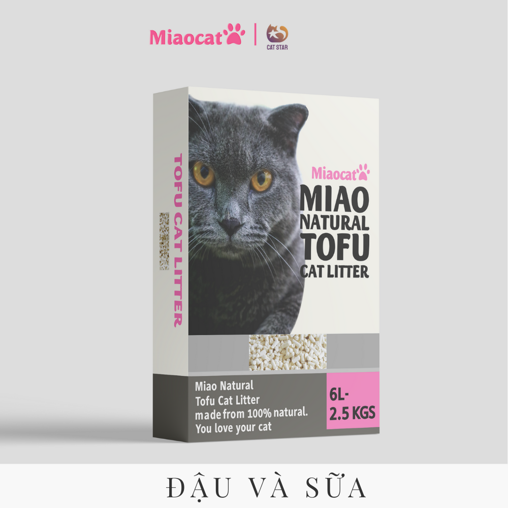 Cát đậu nành Miao vệ sinh cho mèo 6L - Miaocat