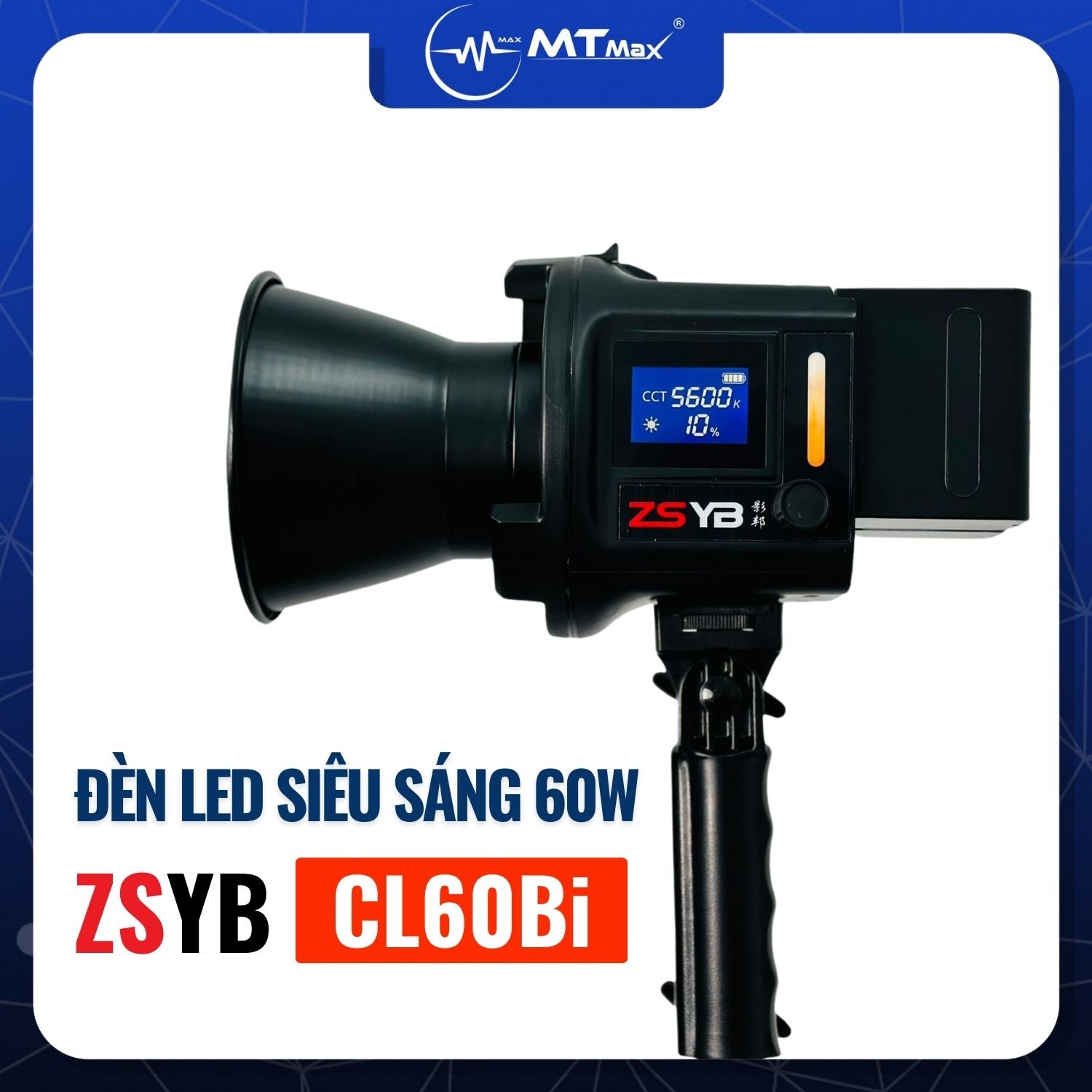 Đèn Led Tặng Kèm 2 Pin Siêu Sáng CL60Bi Sử Dụng Quay Phim, Cắm Trại, Dã Ngoại, Vui Chơi Ngoài Trời, Phòng Studio, Hỗ Trợ Chiếu Sáng Khi Cúp Điện hàng chính hãng