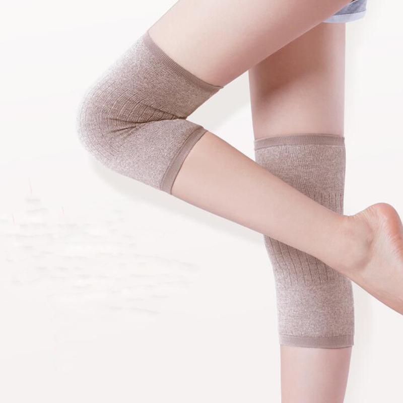 Miếng đệm đầu gối đàn hồi đan siêu mỏng cashmere thể thao thể thao cung cấp an toàn đầu gối Color: Black