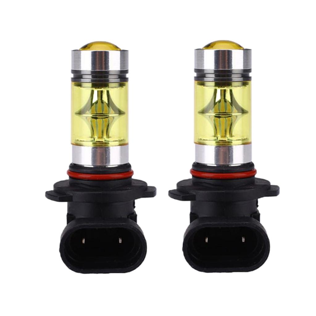 2x H10 9145 Yellow 2323 20-SMD LED 4300K Headlight DRL Fog Light Bulb Lamp