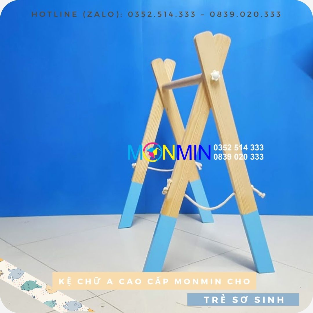 Kệ chữ A bằng gỗ Monmin - Chuẩn Montessori - chất lượng cao