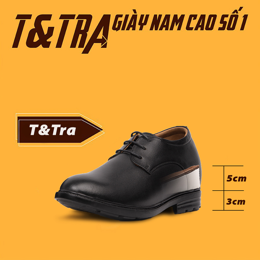 [ 8CM ] Giày Độn Nam T&amp;TRA T82Đ
