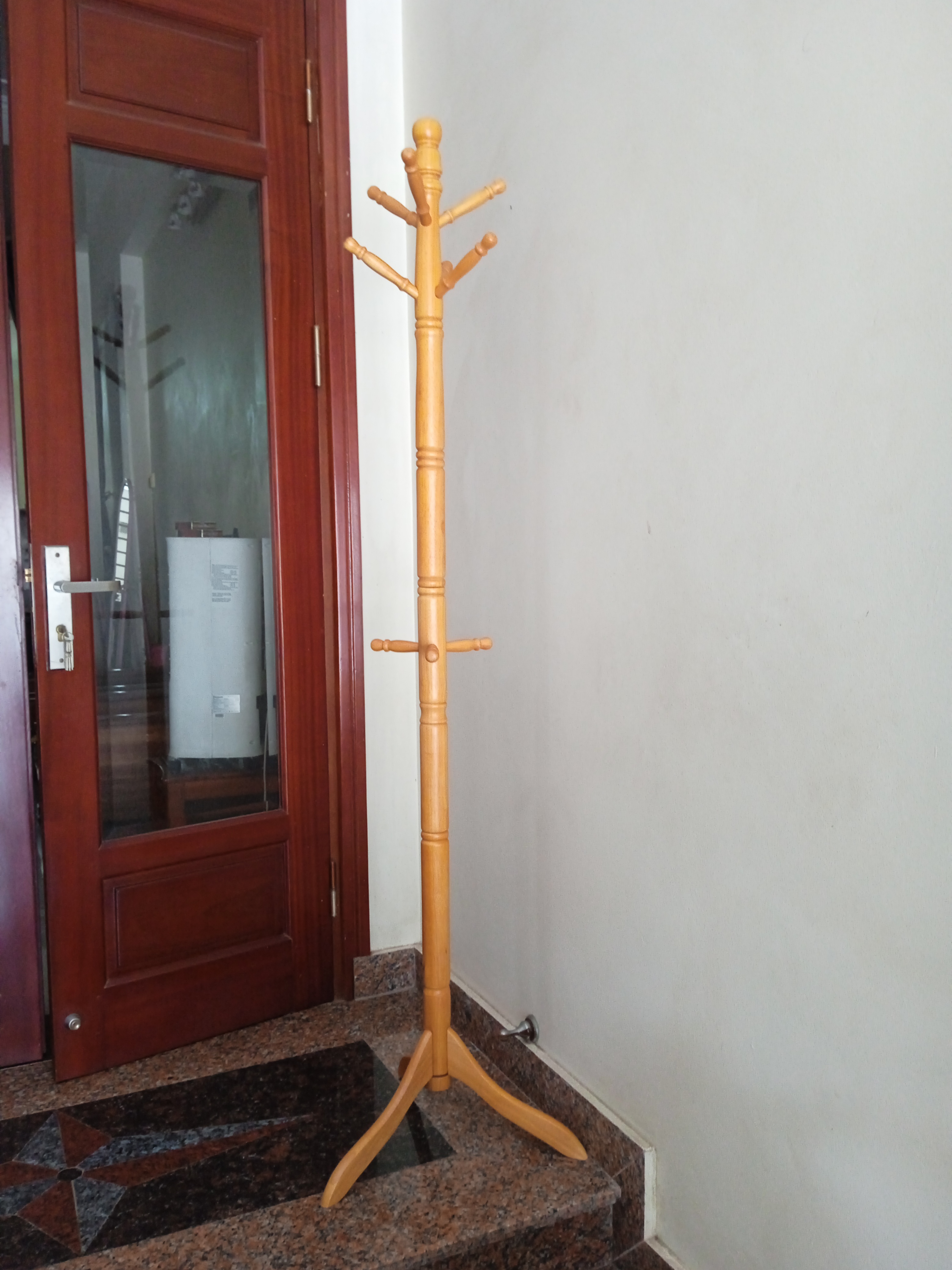 Cây treo quần áo N H home thân nhỏ màu tự nhiên