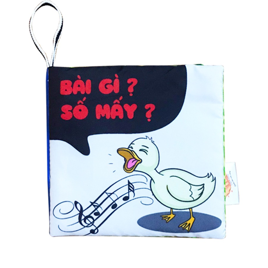 6 sách vải song ngữ VIỆT - ANH kích thích thị giác cho bé sơ sinh