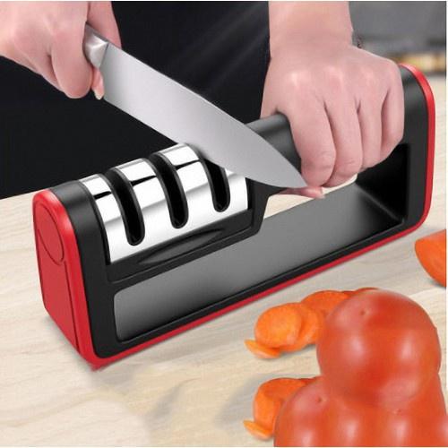 Mài Dao Inox Cầm Tay 3 Lưỡi Đa Năng, Dụng Cụ Mài Dao Kéo Tiện Lợi