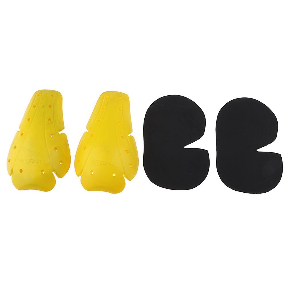 2X 4Pcs Motocross Racing Protector Motorcycle Hip & Knee Pads Guard Protective