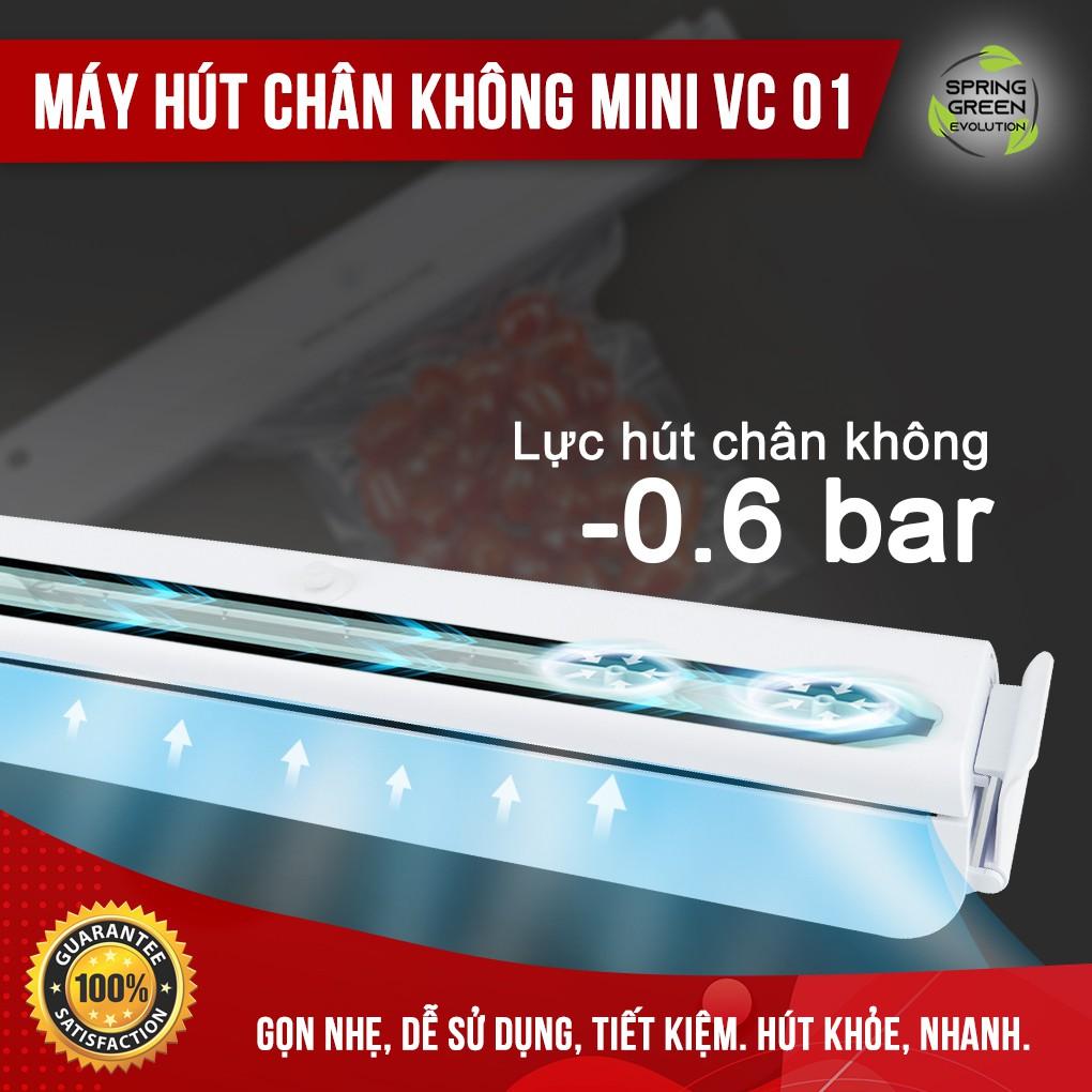 Máy Hút Chân Không Cầm Tay VC01-New. Mẫu Máy Hút Nhỏ Gọn, Siêu Khoẻ, Tiết Kiệm Điện. Hàng Nhập Khẩu Chính Hãng SGE Thái.