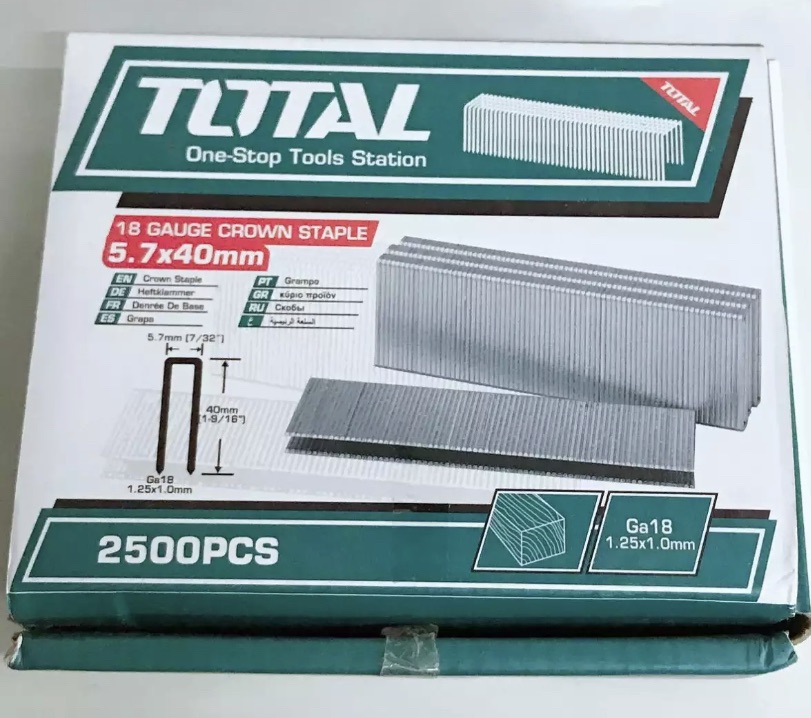 Đinh bấm chữ U 25mm total TAC918252
