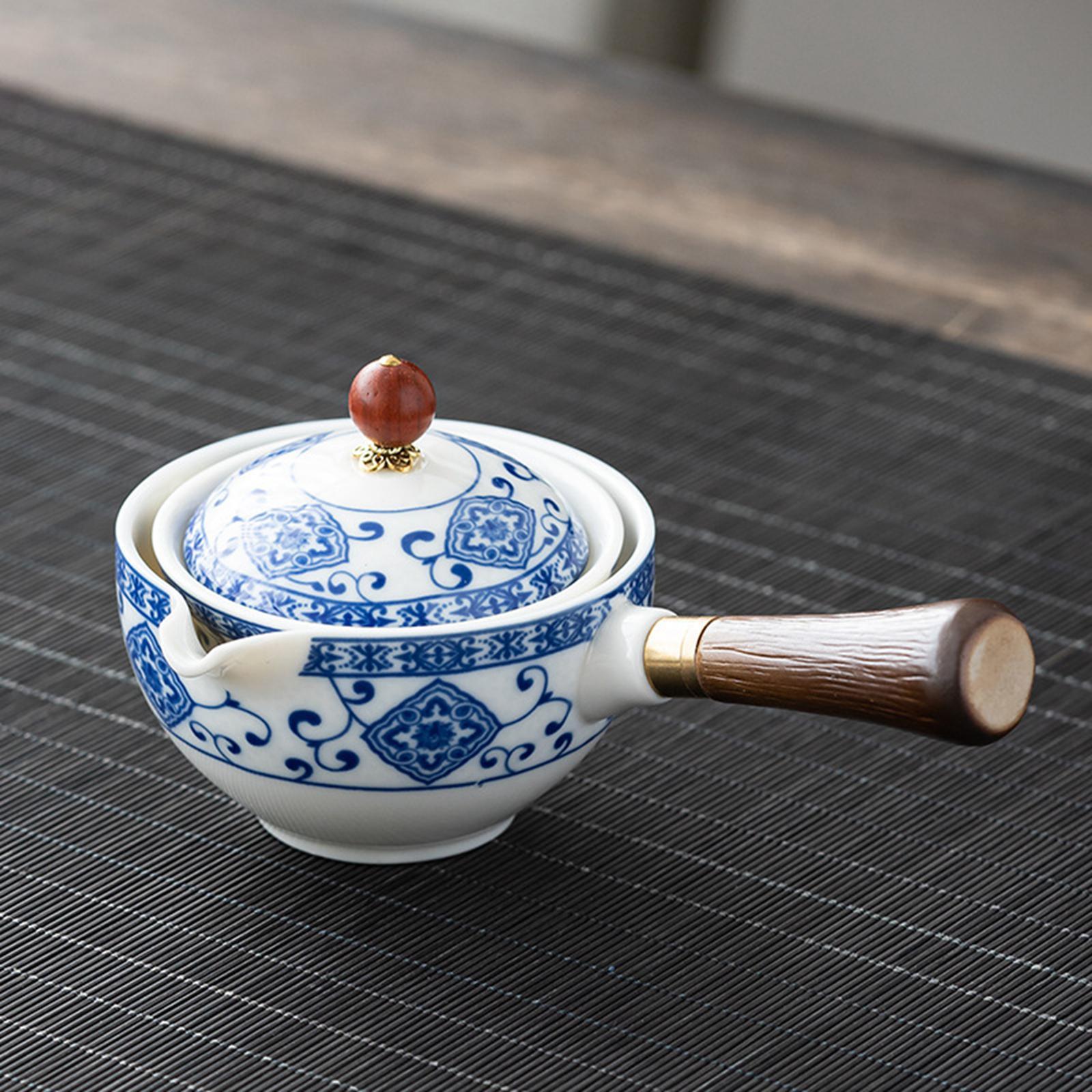 Side Handle Tea Maker Ceramic Teapot kettle for Travel