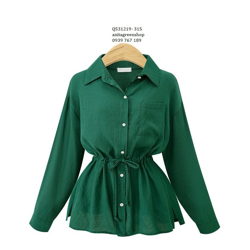 Q531219 ÁO SƠ MI NỮ BO EO