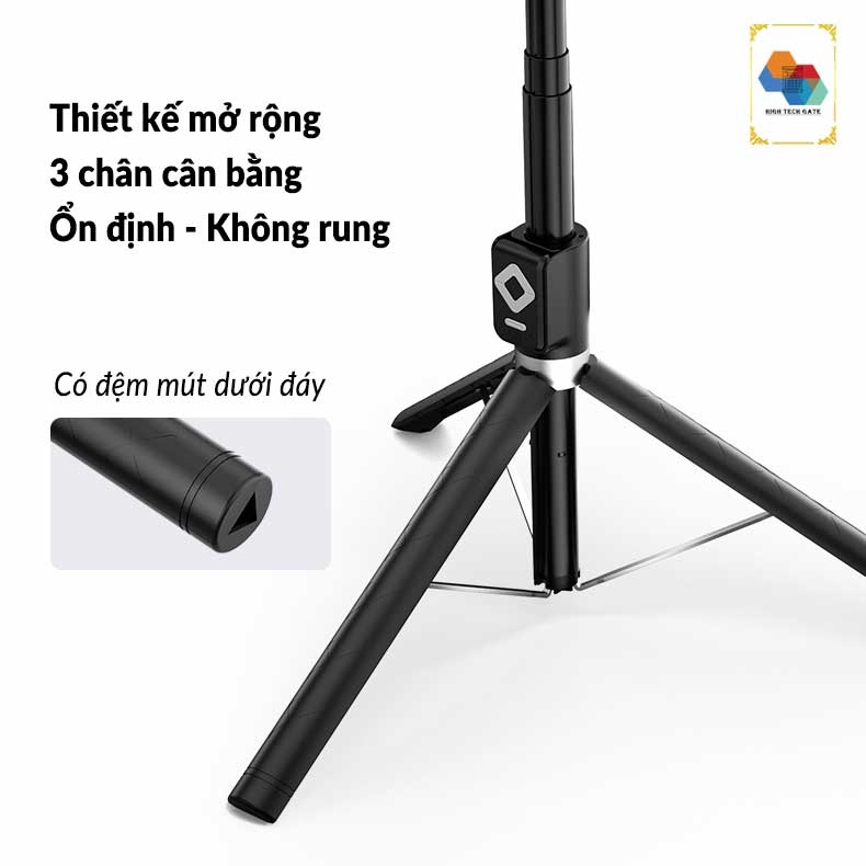 Gậy chụp hình Cyke T11 cân bằng ba chân, quay video, chụp ảnh selfie, có remote điều khiển hỗ trợ chụp và quay video, xem tiktok, ứng dụng tiện lợi, hàng chính hãng