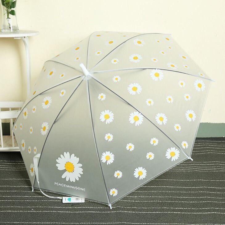 Ô Cán Dài In Họa Tiết Cúc Họa Mi