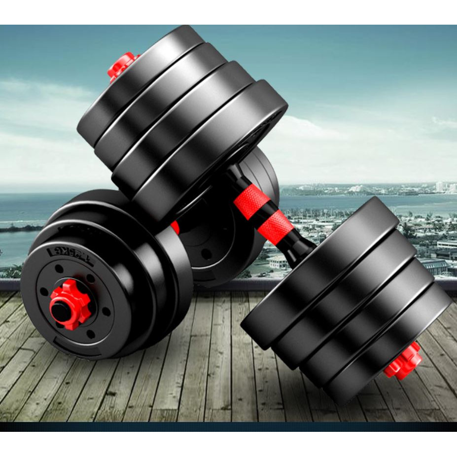 Ta Tap Tay Đẩy Kết Hợp, Tạ Nam Nữ Tập Gym Tập Thon Tay Giá Tốt Hàng Chuẩnchọn Lực Nặng Của Tạ 20Kg , 30Kg, 40Kg Tùy Chọn - Bộ 20Kg