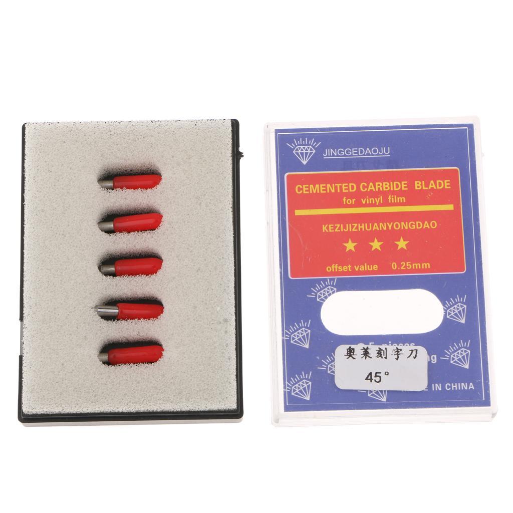 5 PCS LOLINE Lettering/Computer Lettering Blades Tungsten Steel Cutter