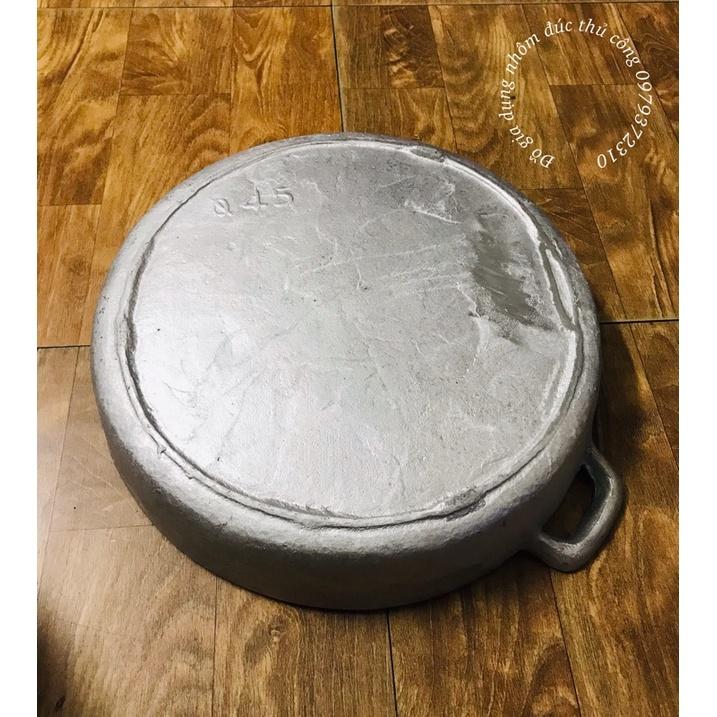 Chảo gang đúc đáy bằng cỡ lớn đk 43cm