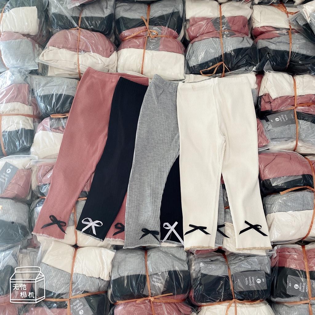SET 4 QUẦN LEGGING TĂM ĐÍNH NƠ NHỎ CHO BG