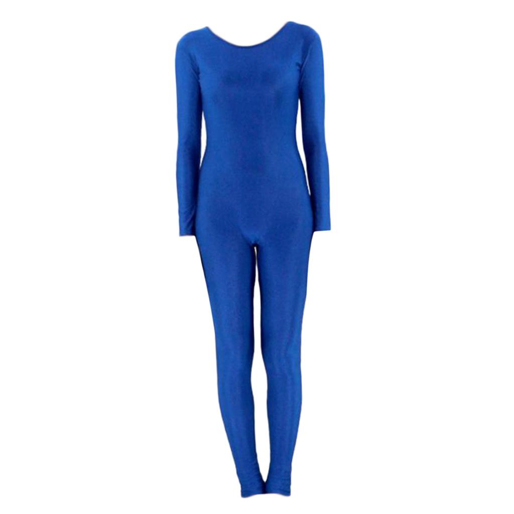 Women's Multicolor Spandex Jumpsuit Catsuit Stretch Unitard Cat Dance Costume S-3XL