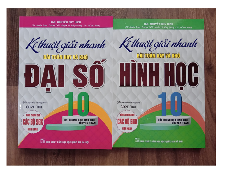 Sách - Combo Kĩ Thuật Giải Nhanh Bài Toán Hay Và Khó Đại Số + Hình Học Lớp 10 (Biên Soạn Theo Chương Trình GDPT Mới)