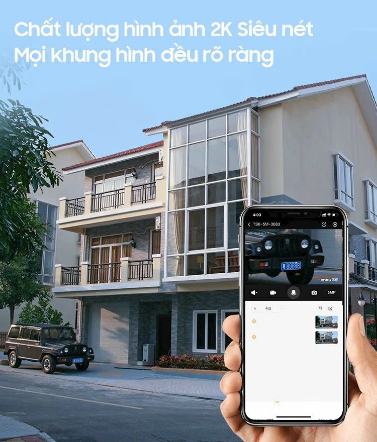 Camera Wifi quay quét Full Color 5MP iMOU IPC-GS7EP-5M0WE Cảnh báo chủ động: bật đèn và hú còi - Hàng chính hãng