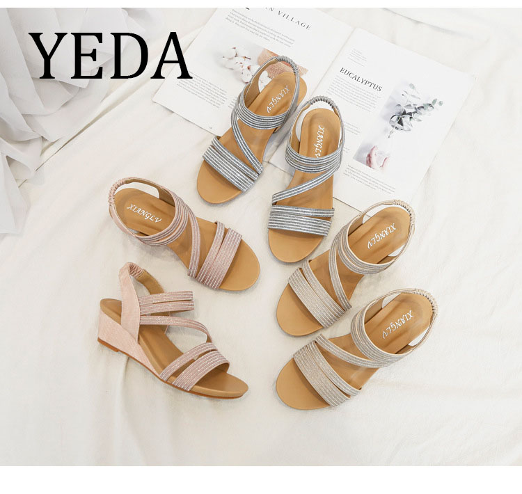 Giày quai ngang nữ giày sandals nữ dép quai hậu nữ cao 5 cm - 1418-438