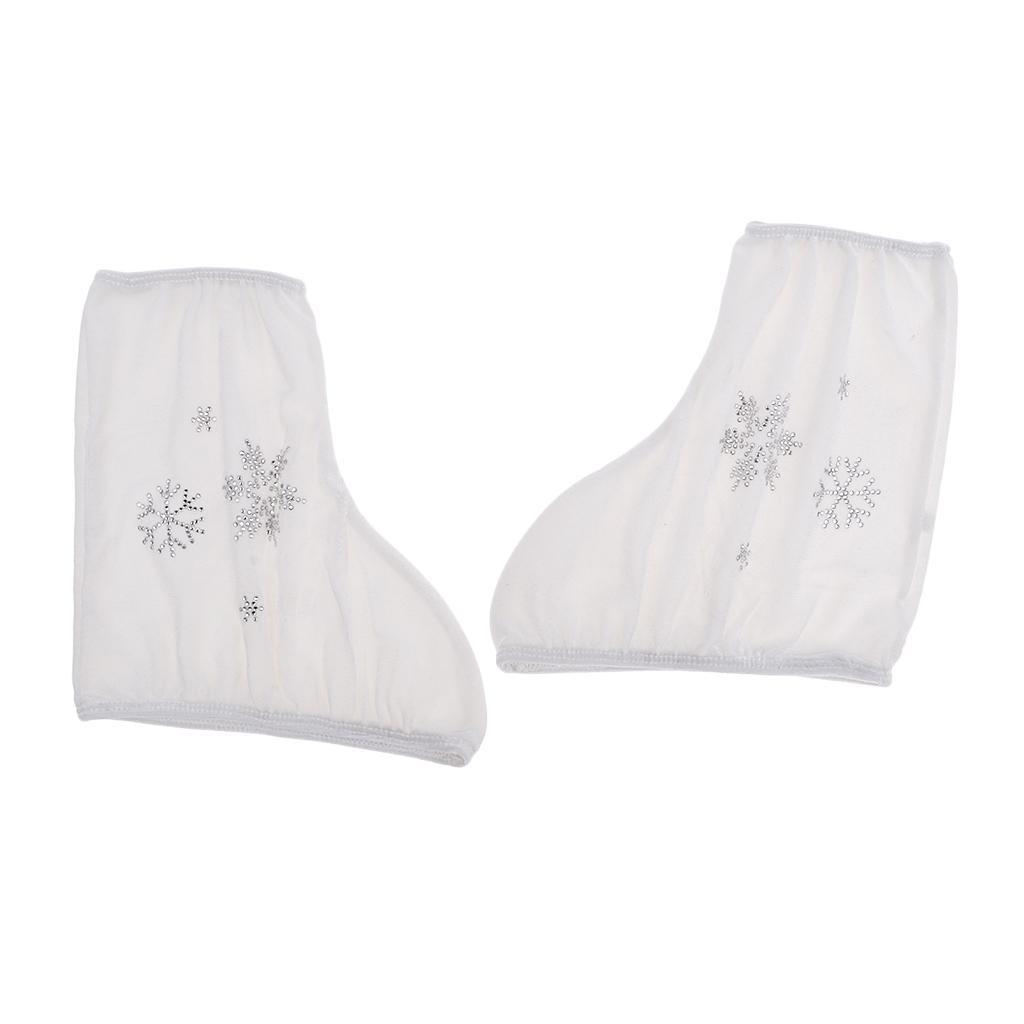 2x 1 Pair Velvet Figure Ice Skate Boot Covers Shoes /Roller/Ice Hockey Sports