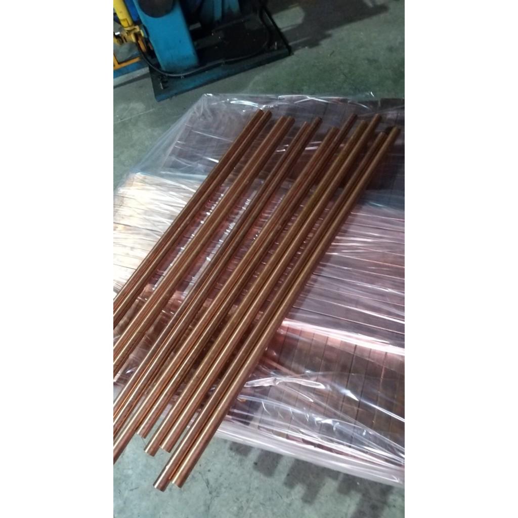Đồng cây tròn đỏ phi 16 dài 1m