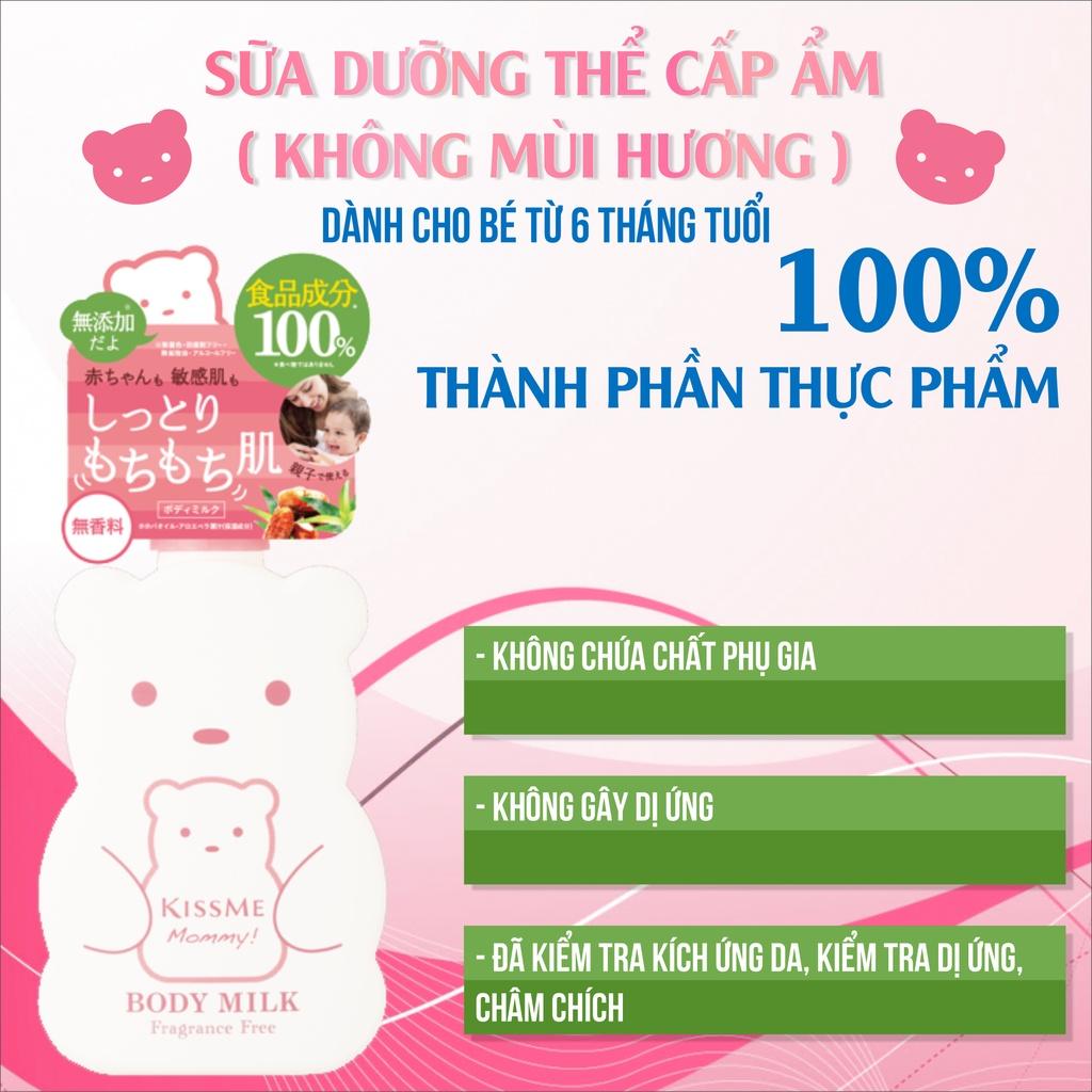 Sữa Dưỡng Thể Cấp Ẩm Dành Cho Bé Từ 6 Tháng Tuổi Và Làn Da Nhạy Cảm Kissme Mommy Body Milk (200G)