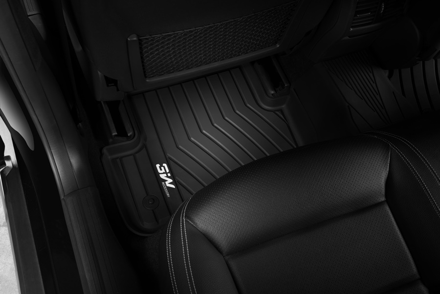 Thảm lót sàn xe ô tô dành cho Mercedes CLA 2019- Nhãn hiệu Macsim 3W chất liệu nhựa TPE đúc khuôn cao cấp - màu đen
