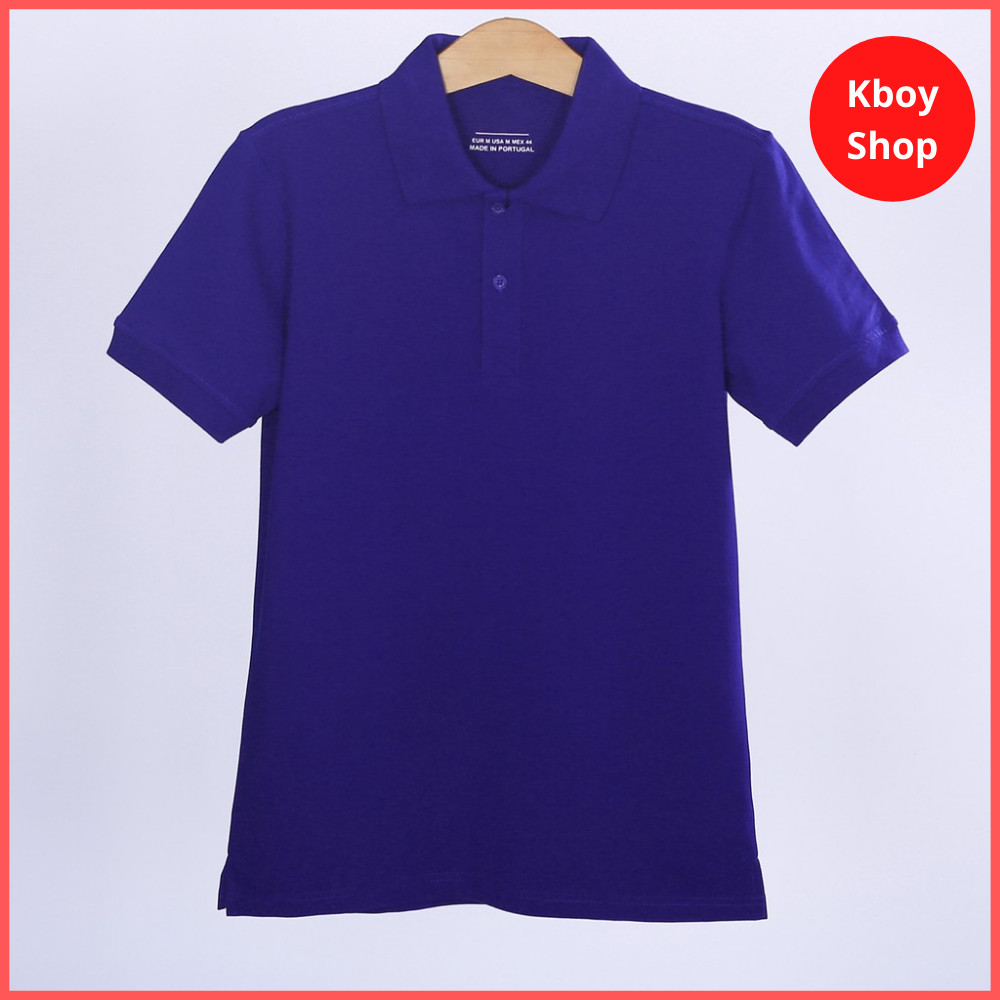 Áo thun polo nam cổ bẻ vải trơn 100% Cotton basic co giãn thấm hút tốt, form dáng ôm đẹp 7 màu - AT02