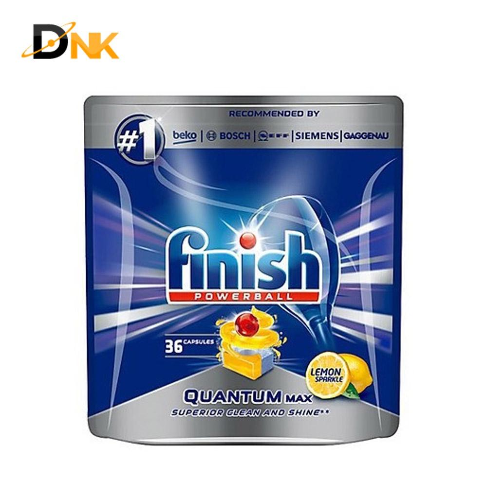 Viên rửa bát Finish Quantum max 36 viên - 60 viên (lemon / apple &amp;amp; lime) - CAM KẾT HÀNG NHẬP KHẨU CHÍNH HÃNG BỞI DNK