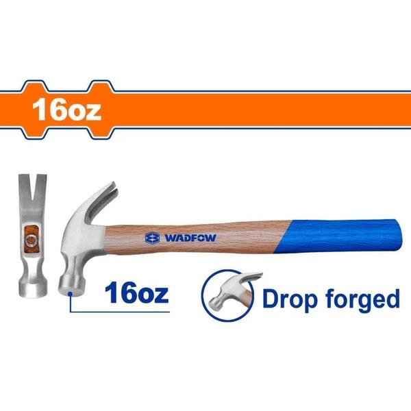 BÚA NHỔ ĐINH 16OZ CÁN GỖ WMB3316 WADFOW - HÀNG CHÍNH HÃNG