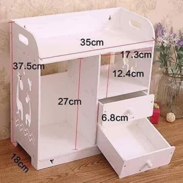 Kệ mỹ phẩm gỗ cao cấp hoạ tiết chân chó siêu đáng yêu