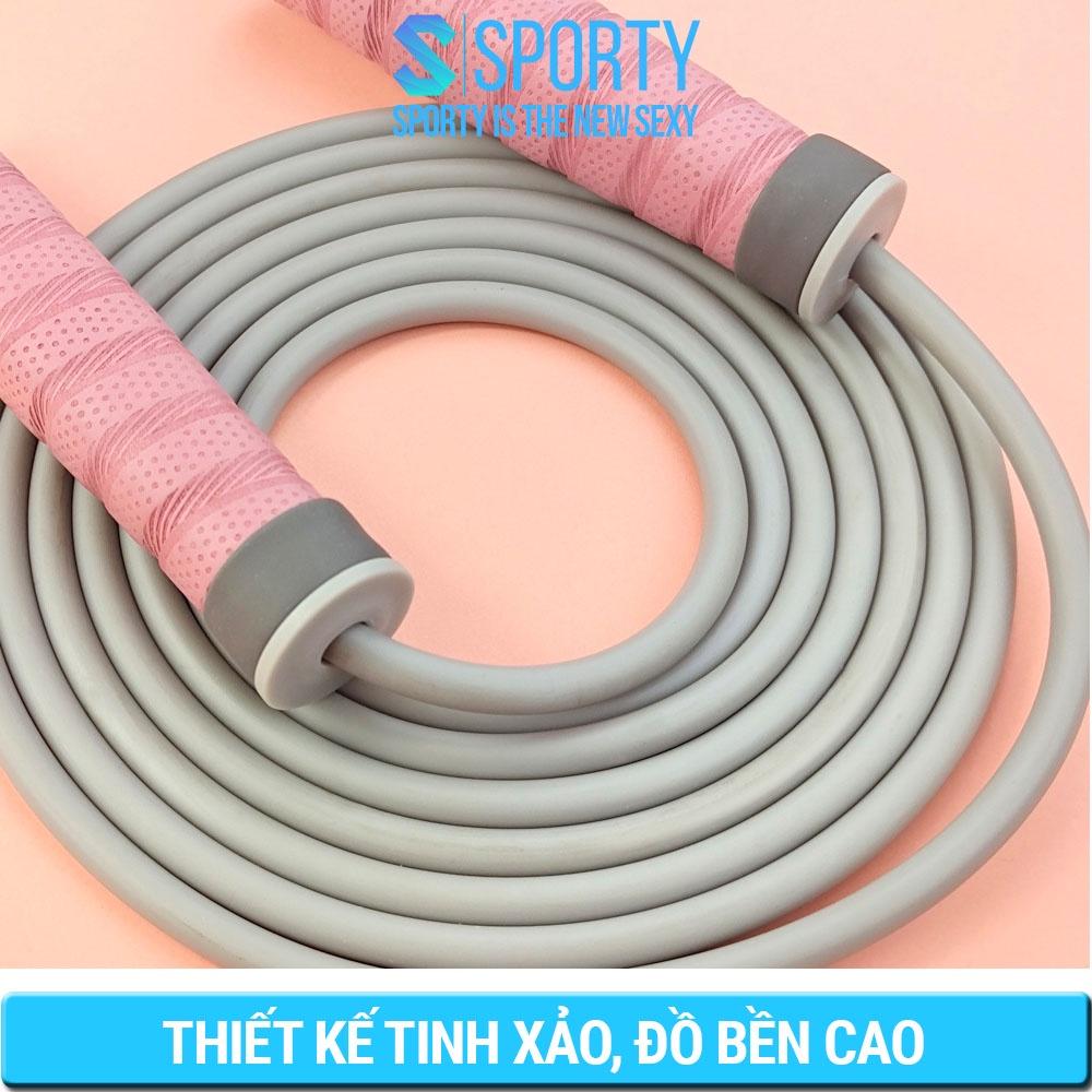 Dây nhảy thể lực SPORTY TS85 hỗ trợ giảm cân tập boxing, thể hình