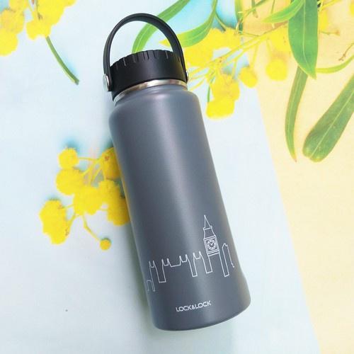 Bình giữ nhiệt Lock&amp;Lock 897ml Riga Tumbler LHC4160 - Hàng chính hãng có khay lọc trà - Hapos