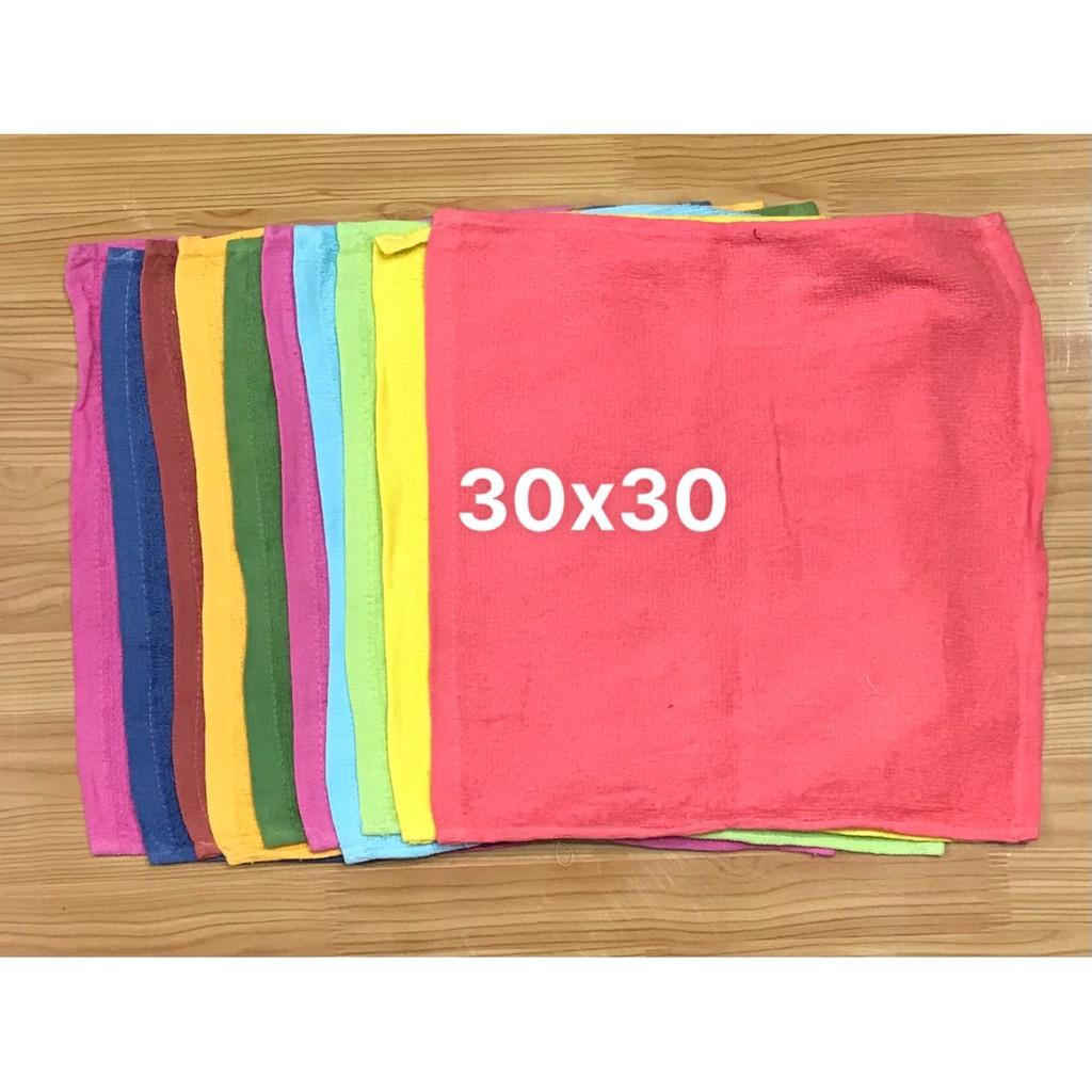 Combo 10 khăn vuôn , lau vật dụng gia đình , nhiều kích thước và nhiều màu để lựa chọn , ảnh thật , bảo đảm giao đúng hà