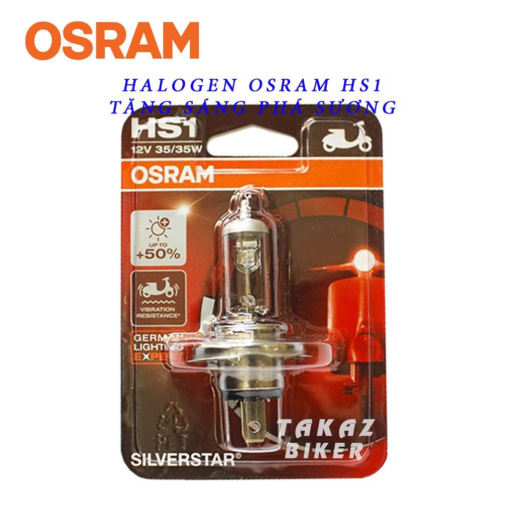 Bóng đèn HAL OSRAM HS1 Air Blade, Wave RS , Exciter , Vison tăng sáng +50% màu trắng 64185SVS-01B 35/35W 12V