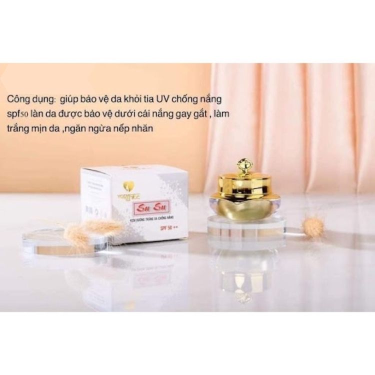 Kem chống nắng Su Su SPF 50 -  dành cho da khô Yody White Phương Anh hộp -10g