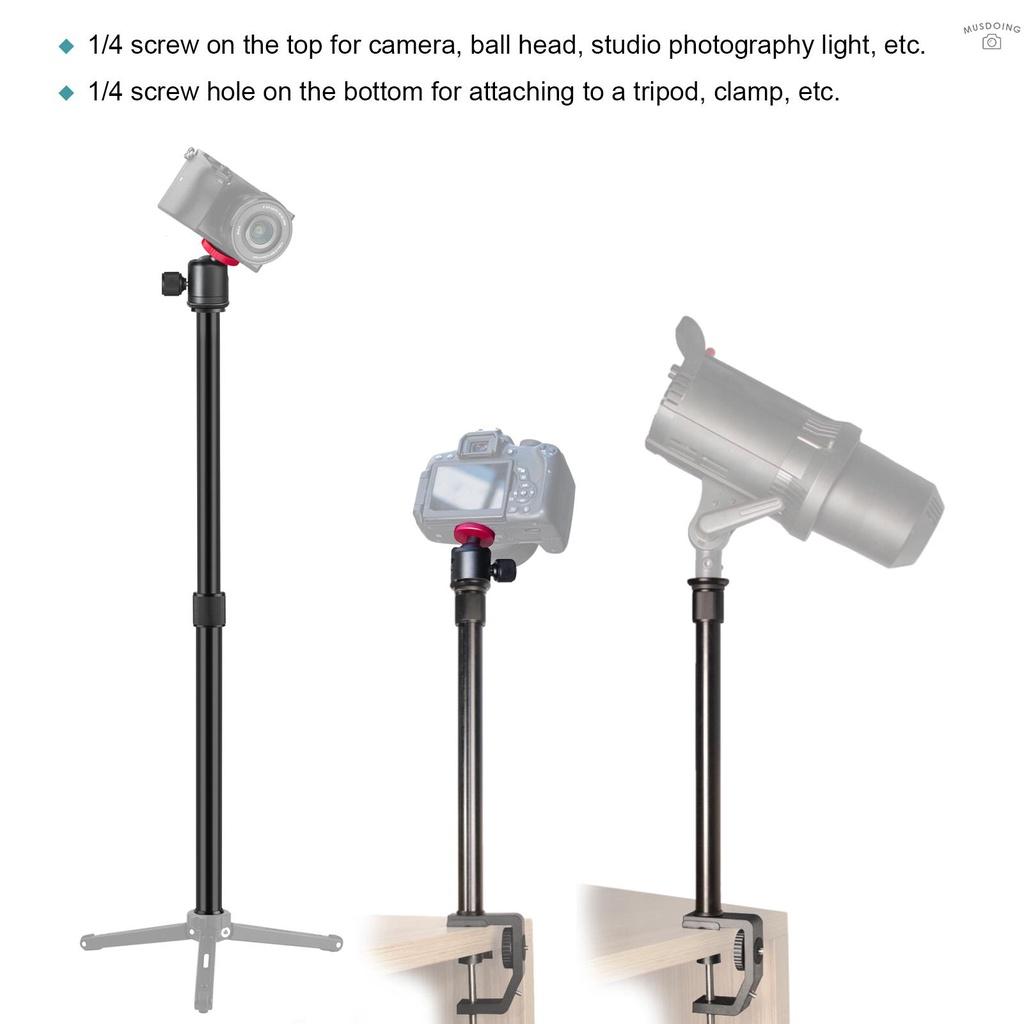 Bộ Kẹp Chữ C Bằng Hợp Kim Nhôm + Thanh Nối Dài 1 / 4 Inch Tùy Chỉnh Kèm Ốc Vít Dài 33~60cm Thông Dụng Cho Máy Ảnh