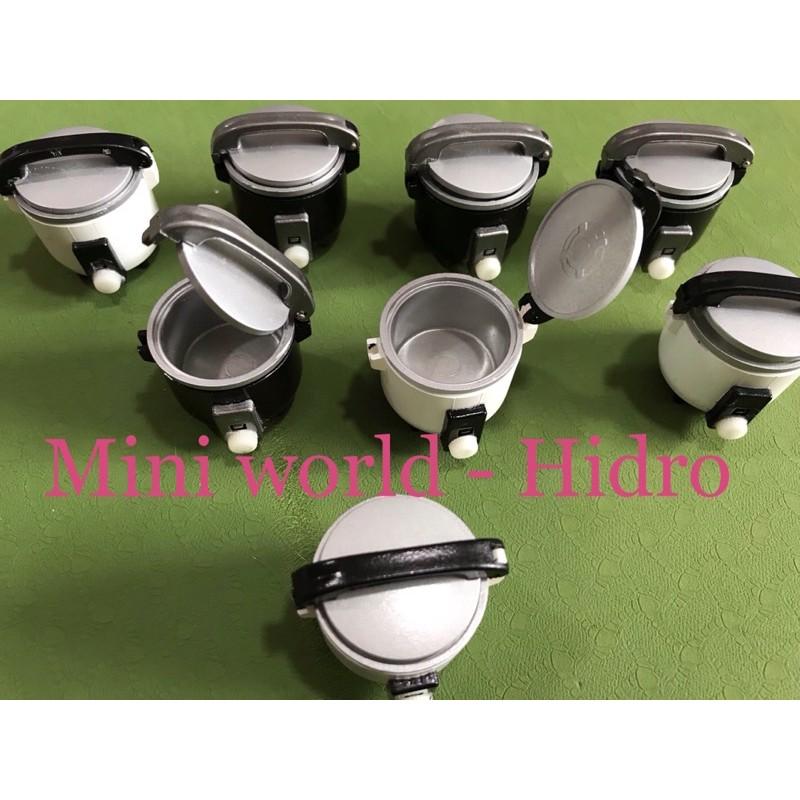 Nồi cơm điện dùng cho búp bê. Miniature. Đồ dùng nhà bếp tí hon cho búp bê.